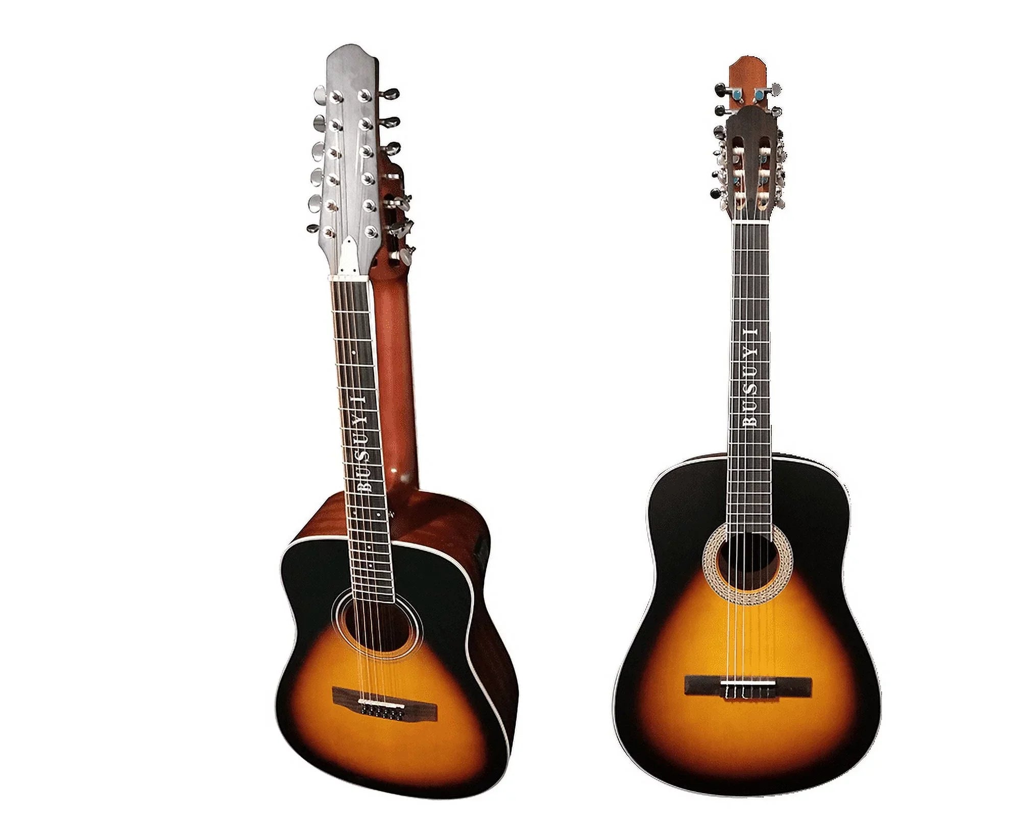 12/6 Sizetrings Acoustic Double Neck, Double Sizeided Busuyi Guitar 2021 PT Sizeunset