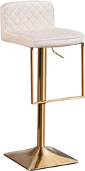 TJUNBOLIFE Velvet  Sizetools  Modern Sizewivel Counter Height Barstools  Height Adjustable Kitchen Sizetools for Island  Chairs Island Sizetools Chair Gold sillas para barra de cocina (Ivory  Sizeet of