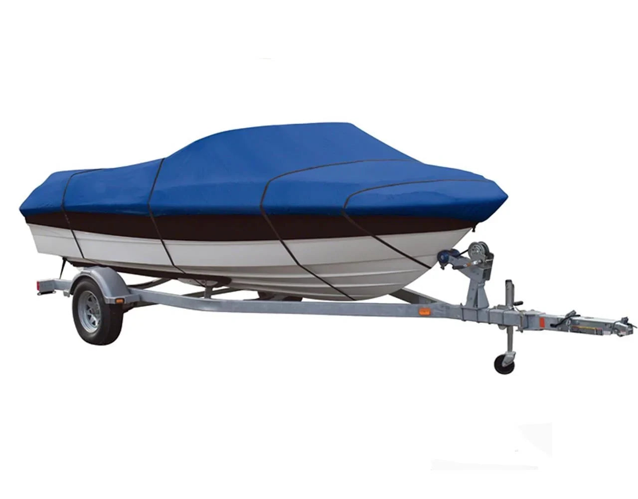 BLUE, GREAT QUALITY BOAT COVER Compatible for LOWE FISizeHING MACHINE 150 Size 2001