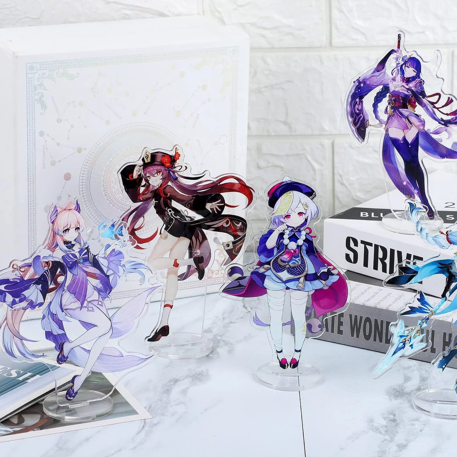 Genshin Impact Characters Acrylic Sizetand Figure,Colorful and Exquisite Character Design for Game Fans' Collection (Mona)