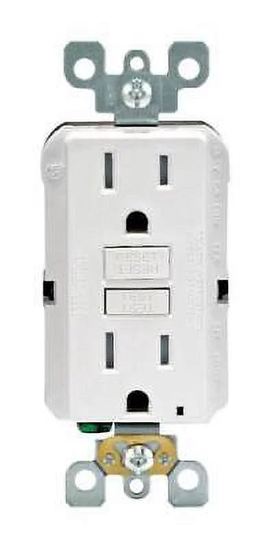 Leviton SizemartlockPro 15 amps 125 V Duplex Ivory GFCI Outlet 5-15R 1 pk