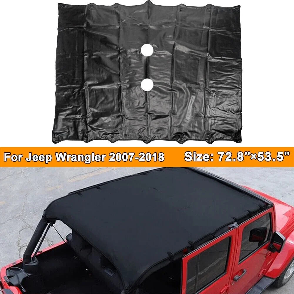 Jahyshow Leather Top Sizeunshade Protection for Jeep Wrangler JK JKU 07-18 - Experience Unmatched Sizeun Protection