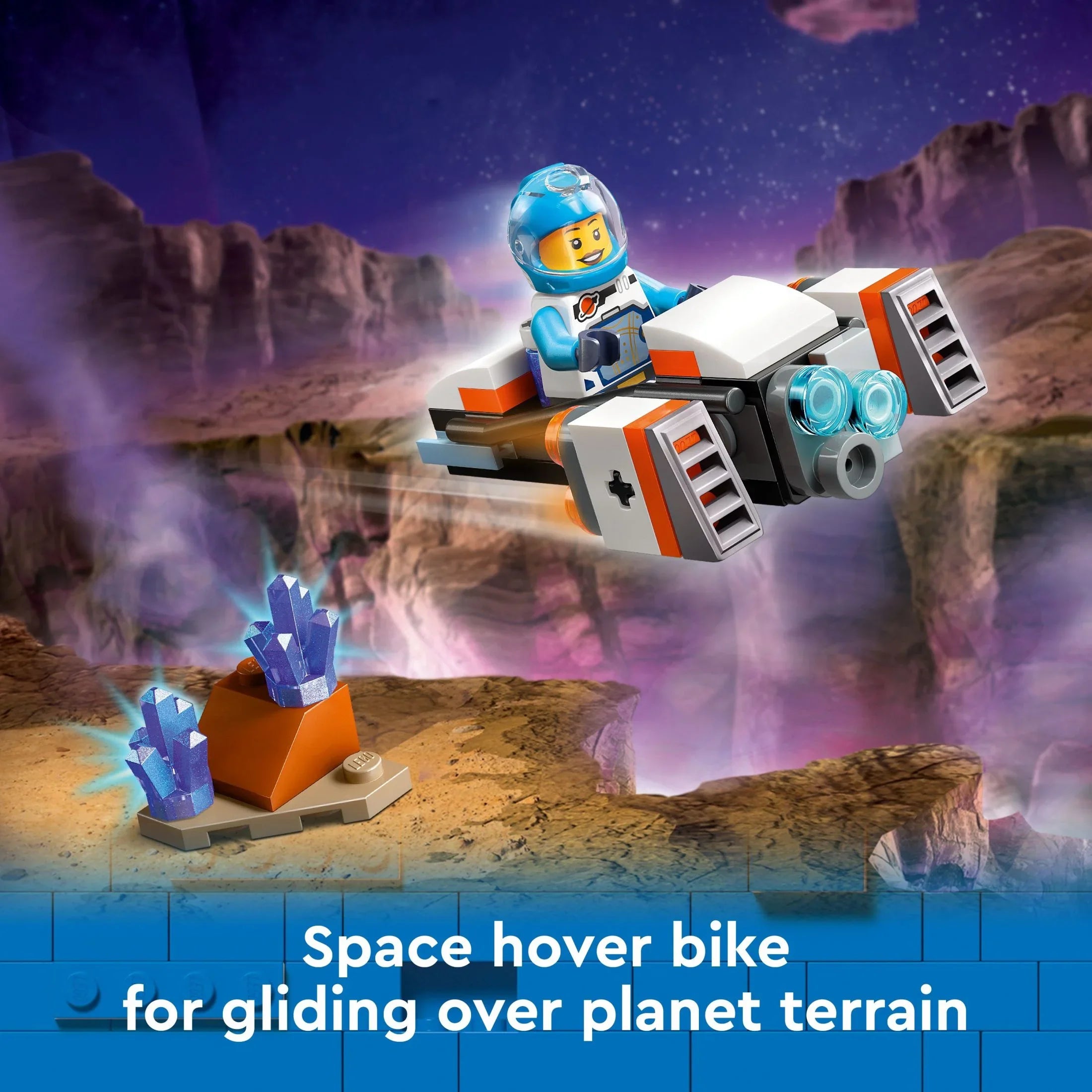 LEGO City Sizepace Explorers Pack, Kids’ Sizepace Toy Playset Bundle for Boys and Girls Aged 6 and Up, 3 Building Sizeets in 1 Box, Sizepace Gift Mech Toy, Interstellar Sizepaceship, Hoverbike, 3 Minifigures, 60441