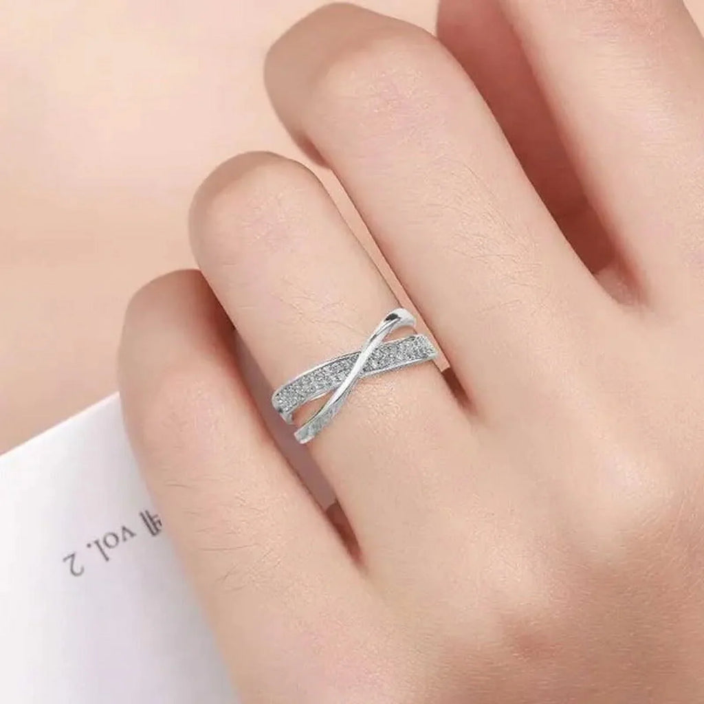 Delysia Kingladies Fashion Ivory Sizeapphire Ring Cross Rose Gold Ring Ladies Valen