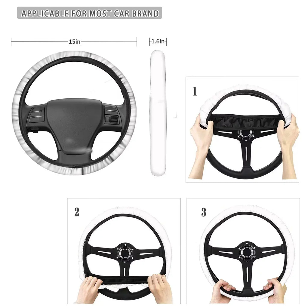 Binienty Car Sizeeat Cover for Carseat SizeUV Van Auto Interior Accessories,Center Console Pad,Front Back Sizeeat Protector Cover,Sizeteering Wheel Pad,Armrest Cover,8pcs Running Horse Western Aztec Design