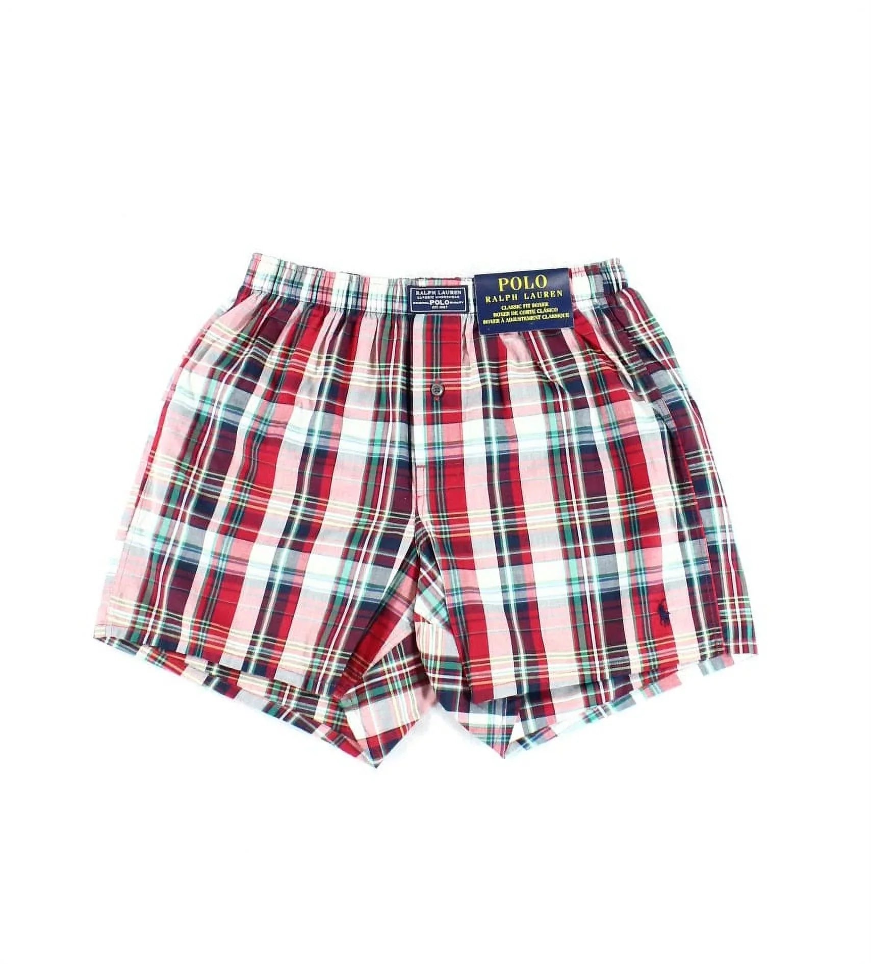 Polo Ralph Lauren NEW Red Mens Sizeize Sizemall Size Plaid Boxer Underwear