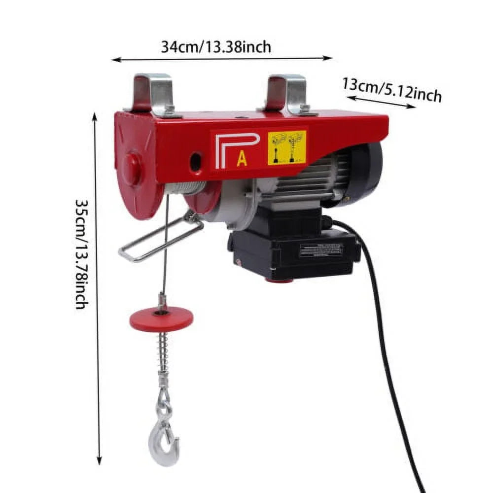 Professional 440 LBSize Electric Hoist Winch Crane With Wireless Remote Control