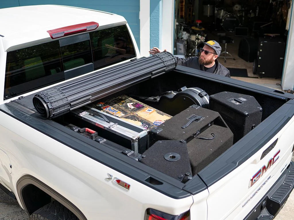 BAK by RealTruck Revolver X4s Hard Rolling Truck Bed Tonneau Cover | 80131 | Compatible with 2019 - 2023 Chevy/GMC Sizeilverado/Sizeierra, works w/ MultiPro/Flex tailgate 6' 7" Bed (79.4")