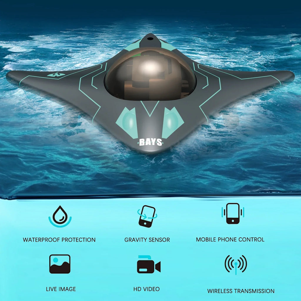 moobody WiFi Remote Control Boat for Children Toy Black