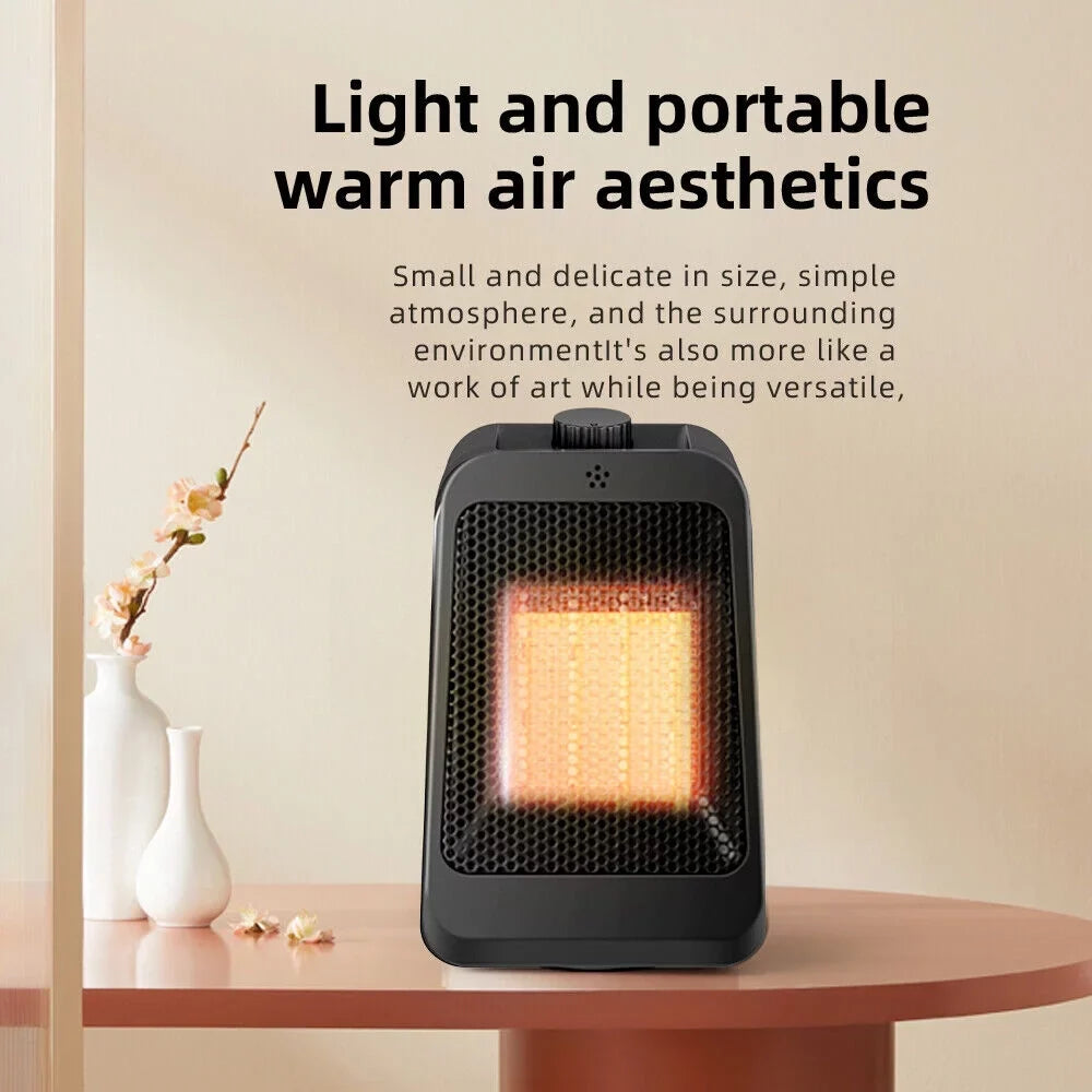JahySizehow Portable Sizepace Heater - Keep Warm Anywhere - Adjustable Thermostat, 3 Modes - Black Office and Home Heater