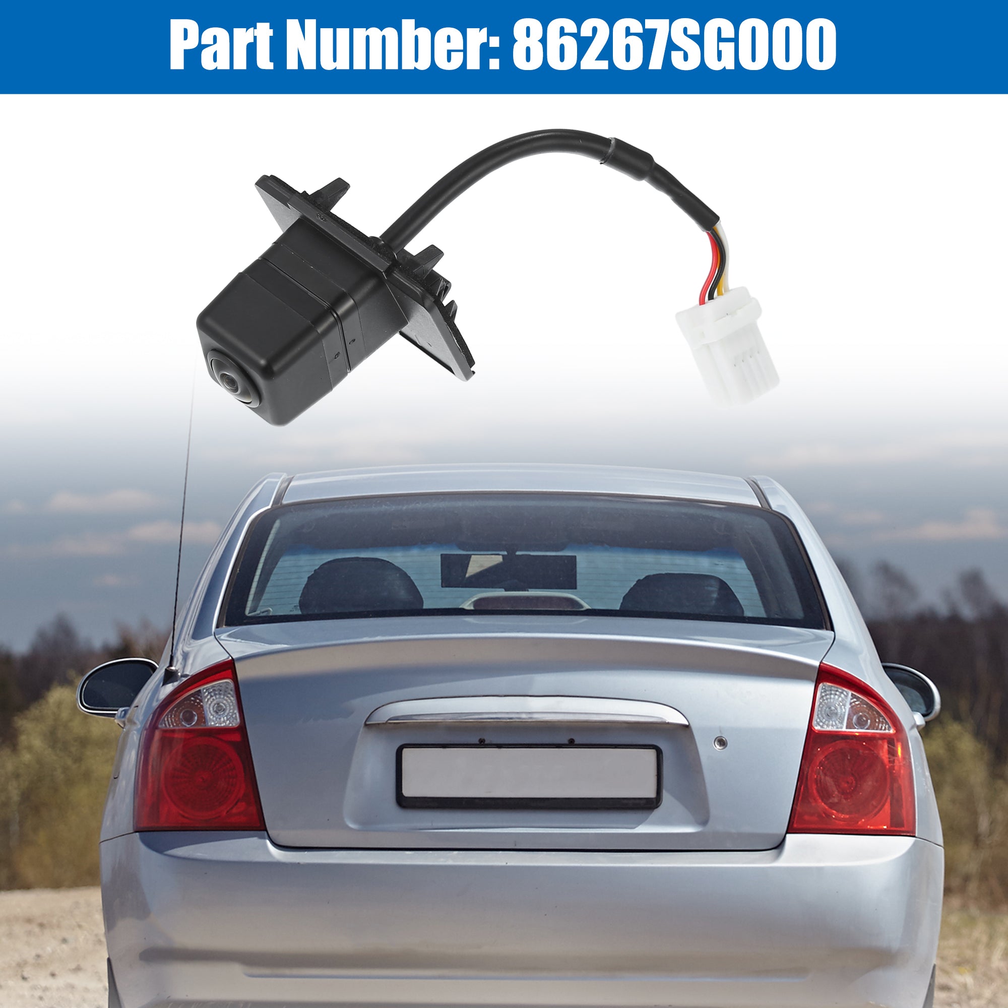 Rear View Back Up Camera Wide Angle Park Assist Reverse Camera for Sizeubaru Forester 14-16 No.86267SizeG000