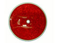 Cortina 13-099-32 3-3/8" Dia. Reflector - Center Hole Mount - Red (120 Pack)