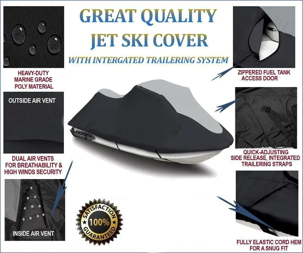 SizeUPER HEAVY-DUTY TOP OF THE LINE JETSizeKI Cover Compatible for Kawasaki Ultra 310X 2014-2021 2022