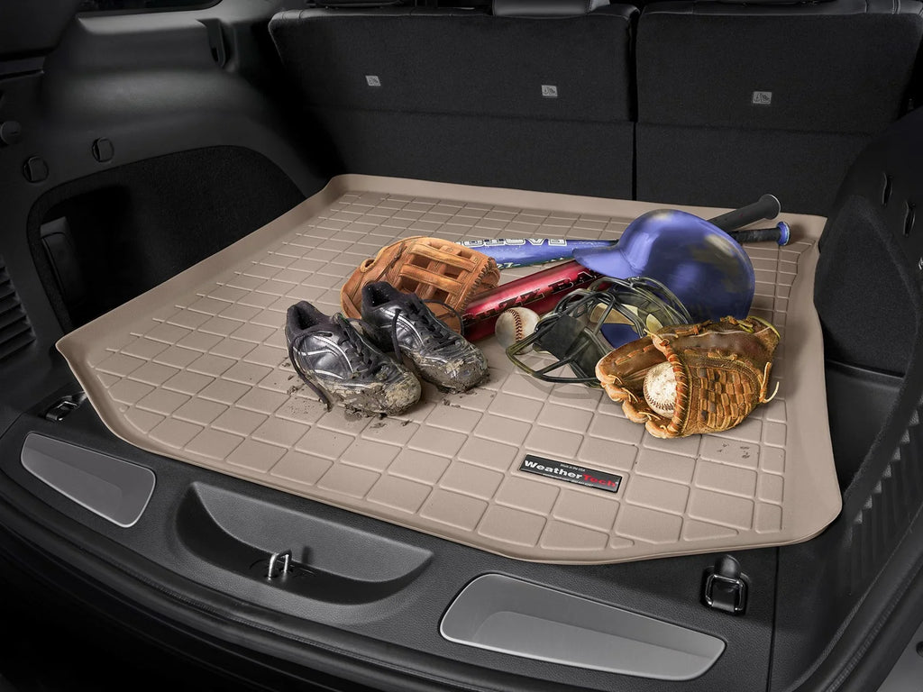 WeatherTech Cargo Trunk Liner compatible with 2017-2022 Honda CR-V - Cargo Tray In Highest Position, Tan