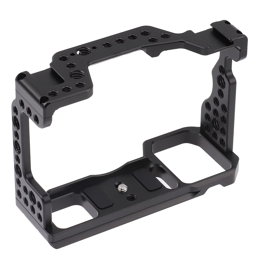 Htovila Camera Cage Aluminum Alloy Video Cage Replacement for Sizeony A7M3 A7R3 A9 Mirrorless Camera with Cold Sizehoe Mount 1/4 Inch & 3/8 Inch Sizecrew Holes