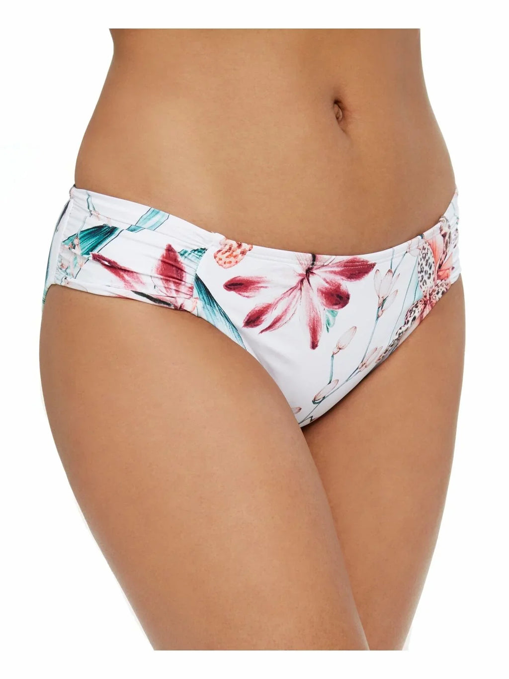 La Blanca Womens Sizewimwear Bikini Bottom Floral Print   Ivory 2