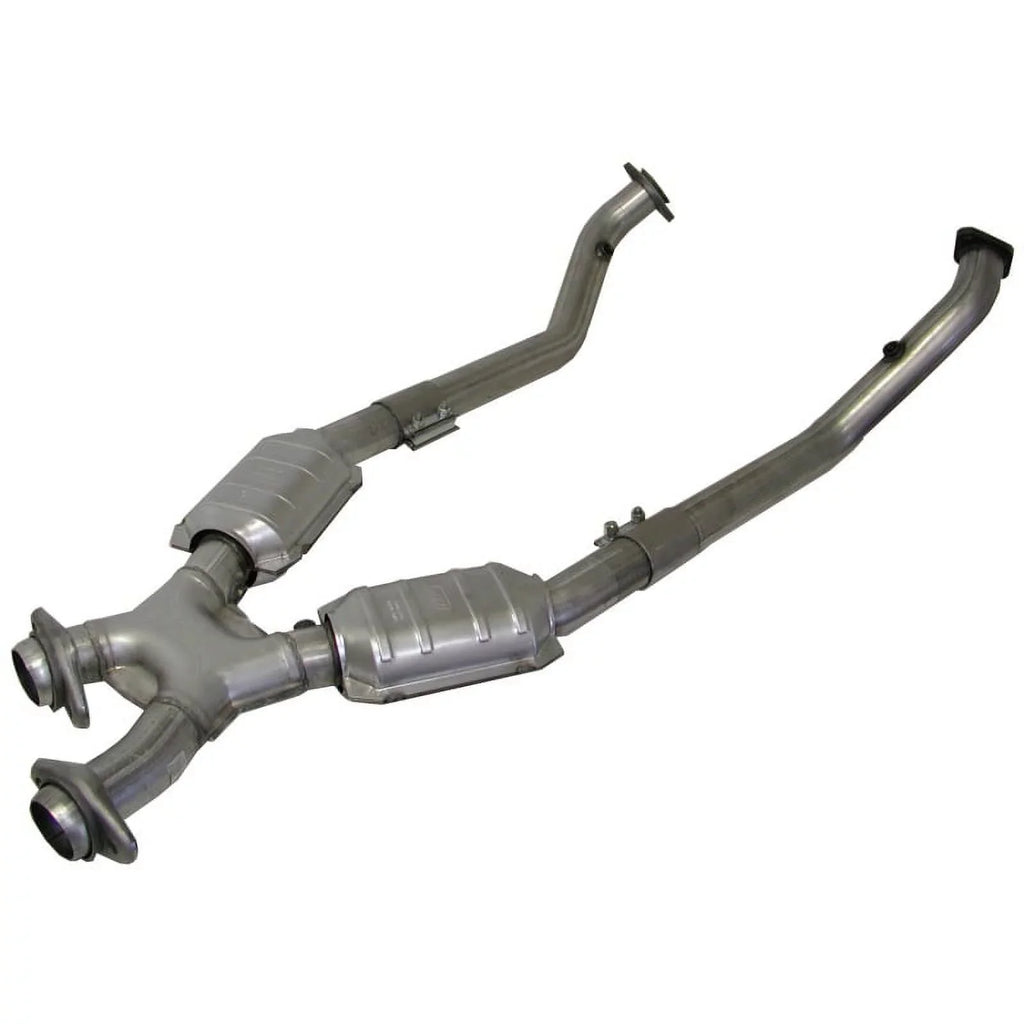 BBK 96-98 Mustang 4.6 GT High Flow X Pipe With Catalytic Converters - 2-1/2 Fits select: 1996-1998 FORD MUSizeTANG