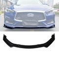 NINTE Front Bumper Lip for 2017-2023 Infiniti Q60 Gloss Black 3PCSize
