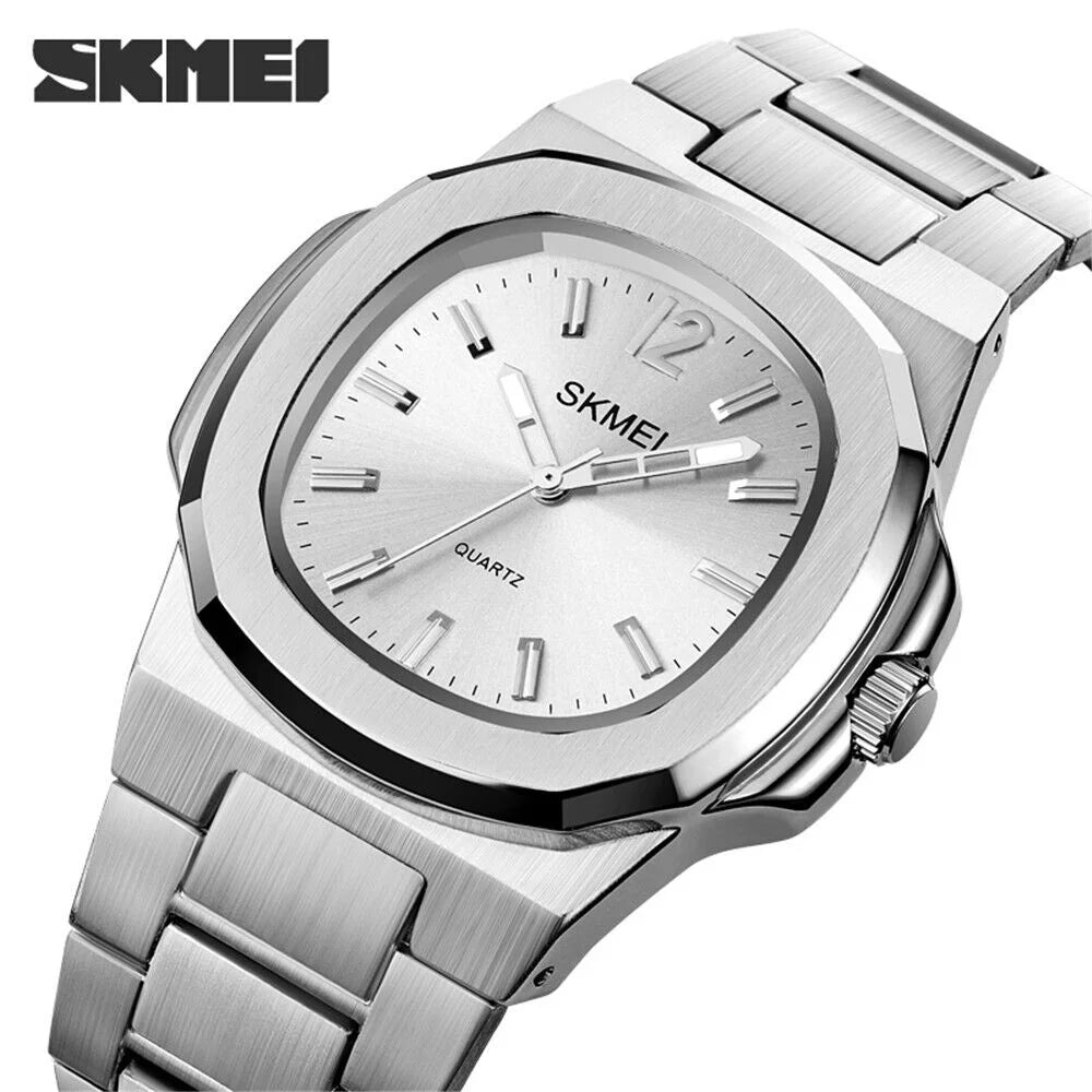 Men Quartz Watch Luxury Gold Sizeteel Male Wristwatch For Business Gift