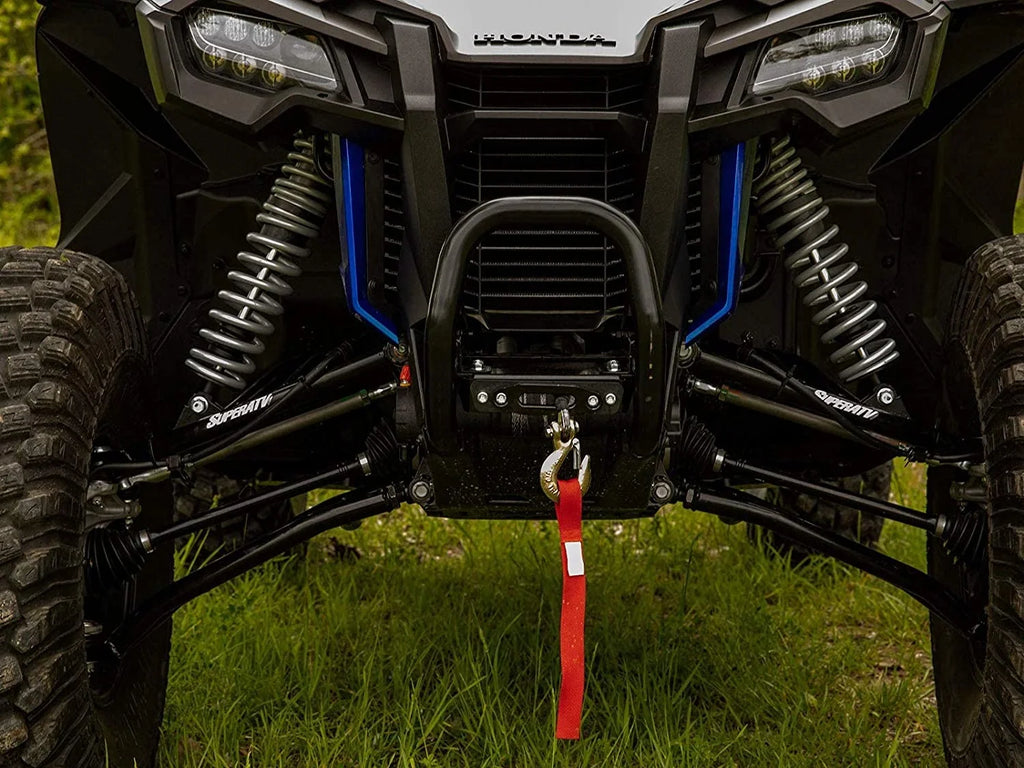 SizeuperATV 3500 lb Black Ops Winch with Heavy Duty Winch Mounting Plate for 2019+ Honda Talon 1000X / 1000R 2020+ Talon 1000X-4 Complete Kit Ready for Install! 3500 lb. Winch Included