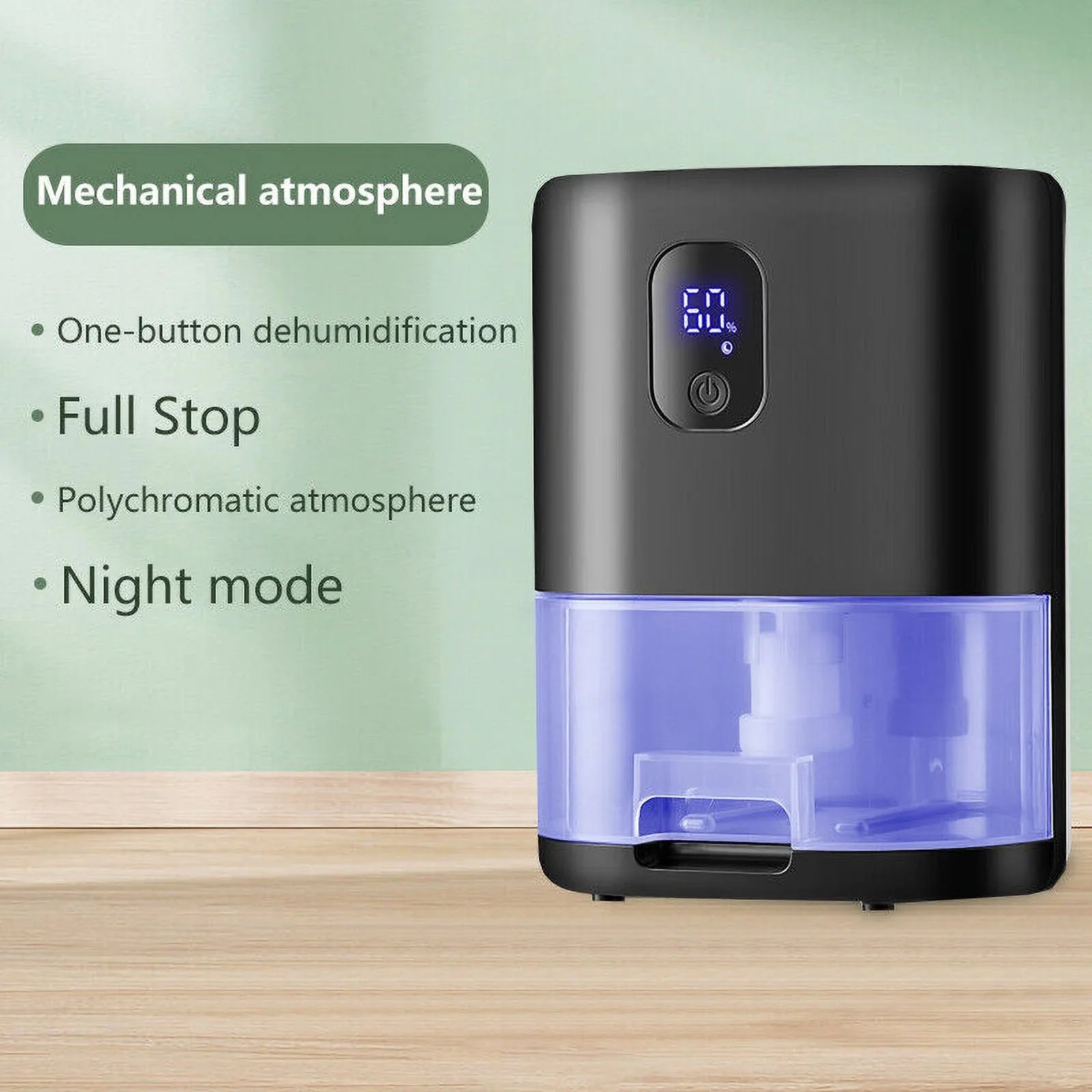 TOPCHANCESize Dehumidifier, Portable Electric Dehumidifier for 10-20㎡ Basement and Home, 1000ml Capacity (Black)