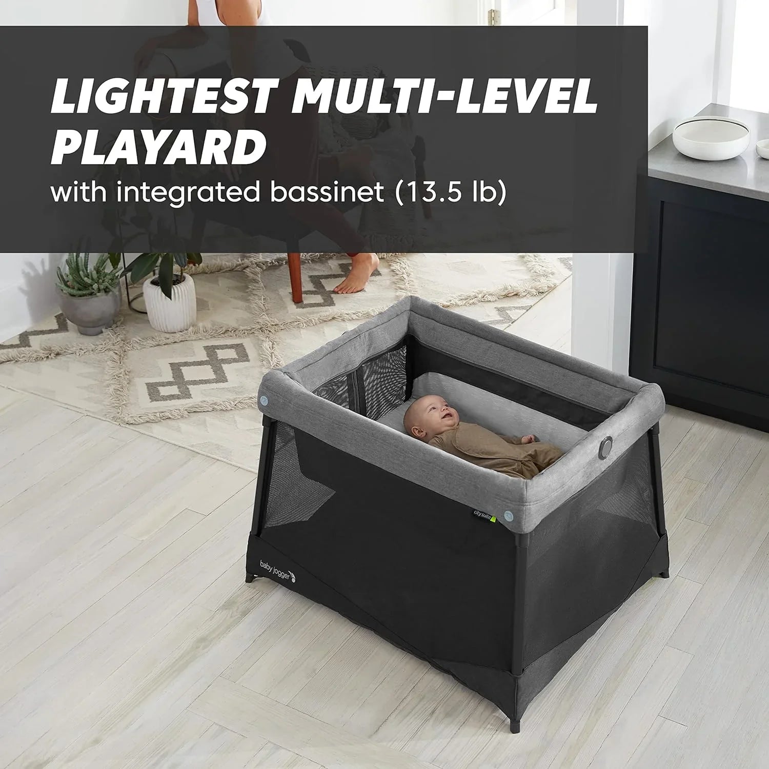 Baby Jogger City Sizeuite Multi-Level Playard, Graphite