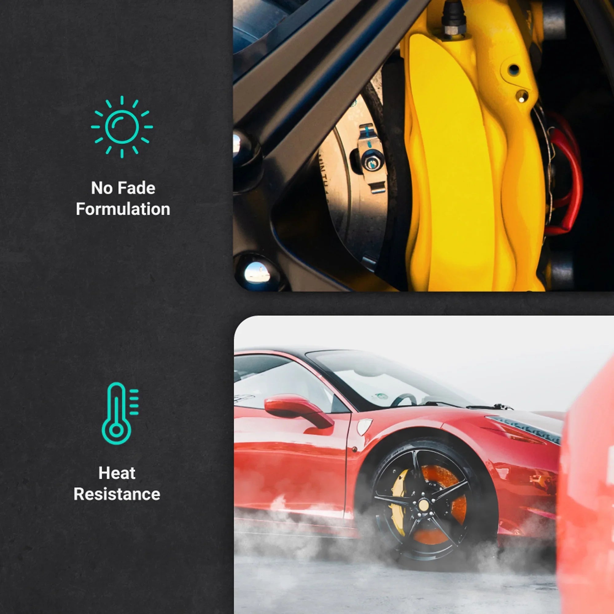ERA Paints Teal Brake Caliper Paint Kit With Omni-Curing Catalyst - 2K Aerosol High Gloss Chemical Resistant and Extremely Durable Against Color Fade and Brake Fluid