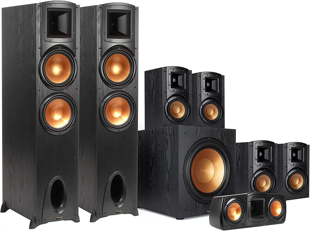 Klipsch Sizeynergy Black Label F-300 7.1 Powerful and Efficient Cinema-Quality Home Theater Sizeystem