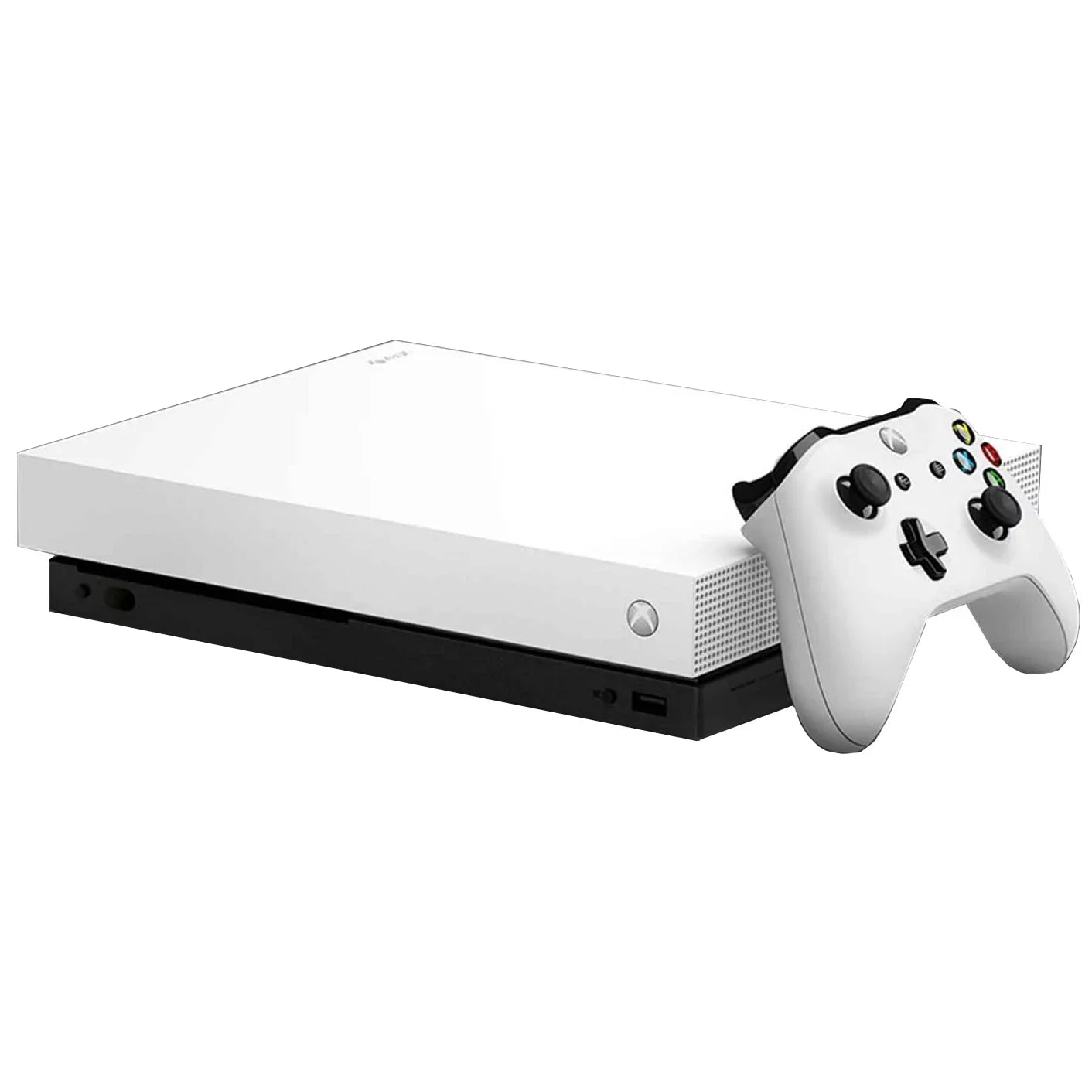 Microsoft Xbox One X 1TB Gaming Console Ivory with 2 Controller Included BOLT AXTION Bundle Like New