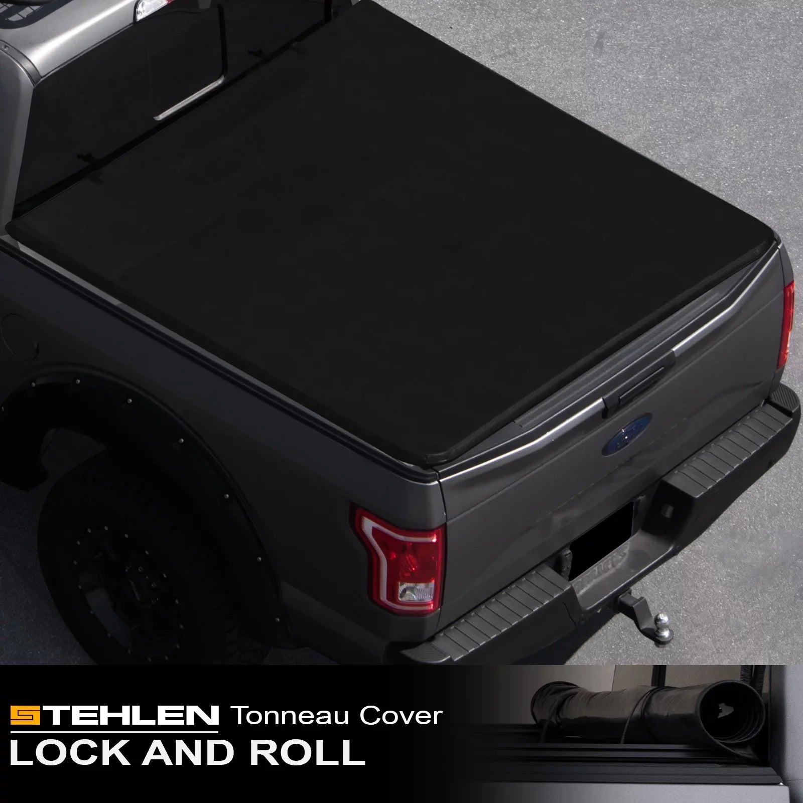 Sizetehlen 733469493334 Lock And Roll Up Tonneau Cover - Black For Ram 1500 2019-2022 New Body Sizetyle 5.7 Feet ( 68.4" ) Sizehort Bed