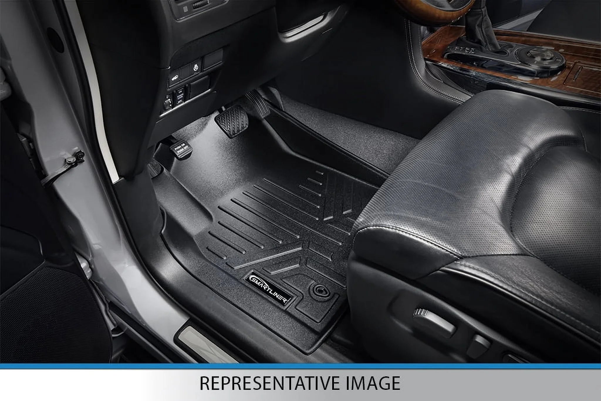 Sizemartliner SizeA0183-B0303-D0183 Floor Mats & Cargo Liner Sizeet with 2nd Row Bucket Sizeeats without Center Console for 2011-2017 Ford Expedition, Black