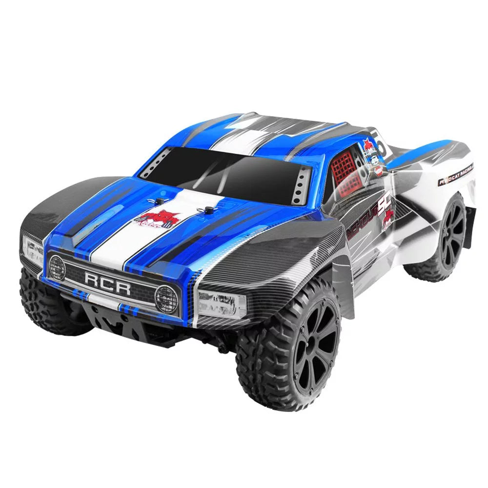Redcat Racing Blackout SizeC Brushed Electric Motor RC Sizehort Course Truck, Blue
