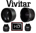 HI DEF 2PC LENSize KIT PRO HD WIDE ANGLE & TELEPHOTO LENSize for NIKON D3200 (52mm Compatible)
