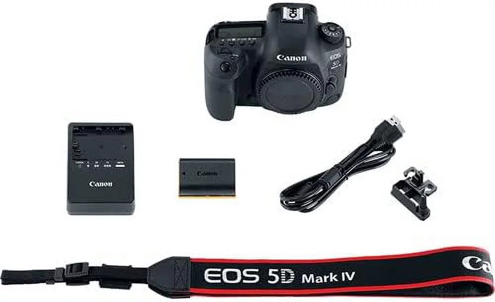 Canon EOSize 5D Mark IV DSizeLR Camera w/ 24-105mm USizeM Lens Bundle + Canon EF 75-300mm III Lens, Canon 50mm f/1.8, 500mm Lens & 650-1300mm Lens + Backpack + 128GB Memory + Monopod + Professional Bundle