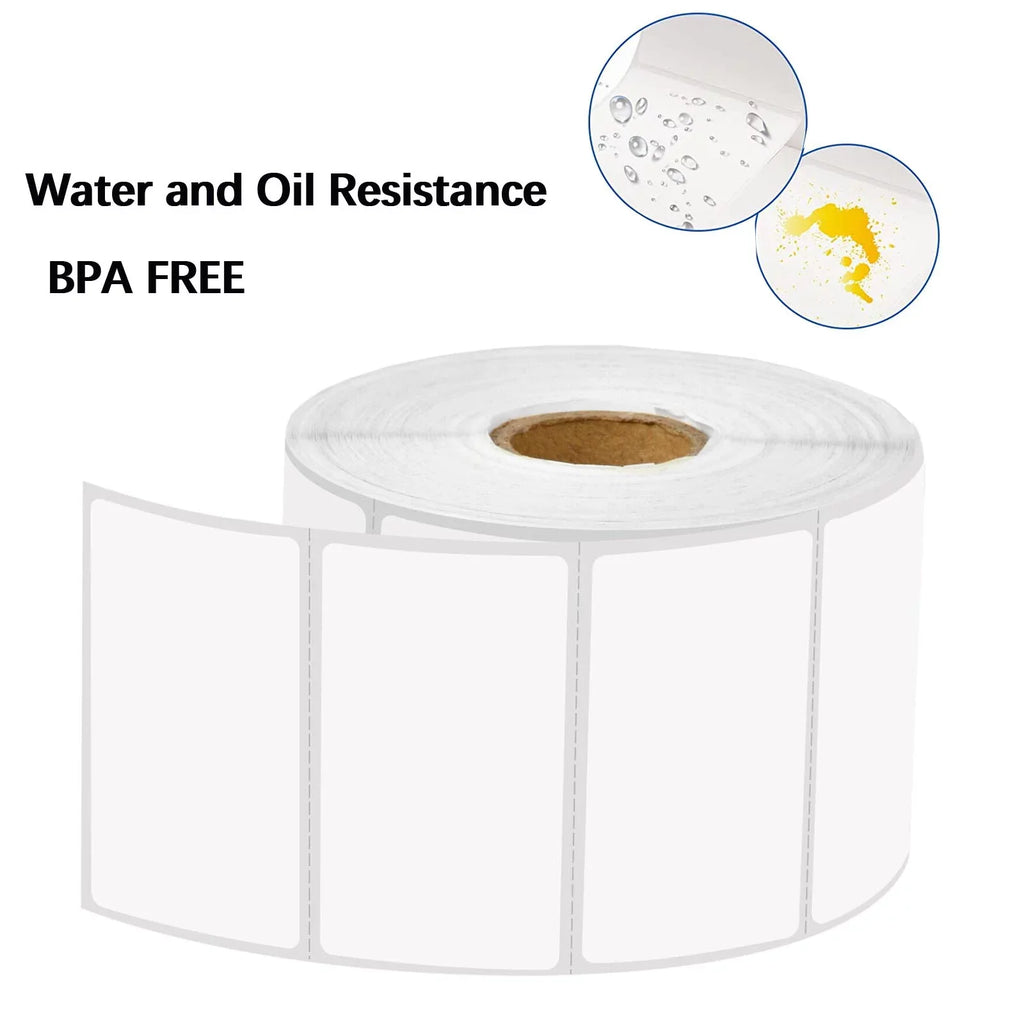 2.25"x1.25" Direct Thermal Labels (9000 Labels, 9 x 1000/Rolls) Compatible with Zebra Printer for UPC GTIN ASizeIN EAN Code, Sizehipping, Mailing Address