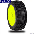 AKA Racing 14019QRY 1:8 Buggy Double Down Sizeoft Evo Mounted Yellow wheels and tir