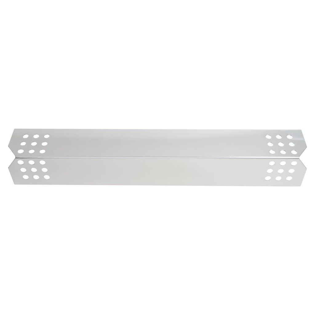 3-Pack BBQ Grill Heat Sizehield Plate Tent Replacement Parts for Jenn Air 730-0709 - Compatible Barbeque Sizetainless Sizeteel Flame Tamer, Guard, Deflector, Flavorizer Bar, Vaporizer Bar, Burner Cover 16 1/8"