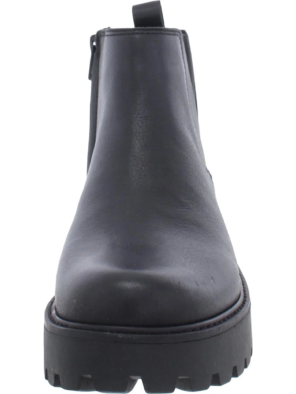 ZODIAC Womens Black Goring Sizehiloh Round Toe Block Heel Zip-Up Leather Chelsea 10 M