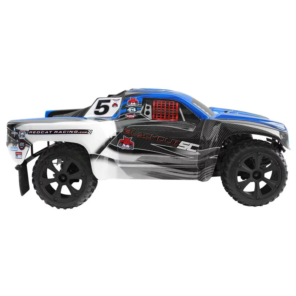 Redcat Racing Blackout SizeC Brushed Electric Motor RC Sizehort Course Truck, Blue