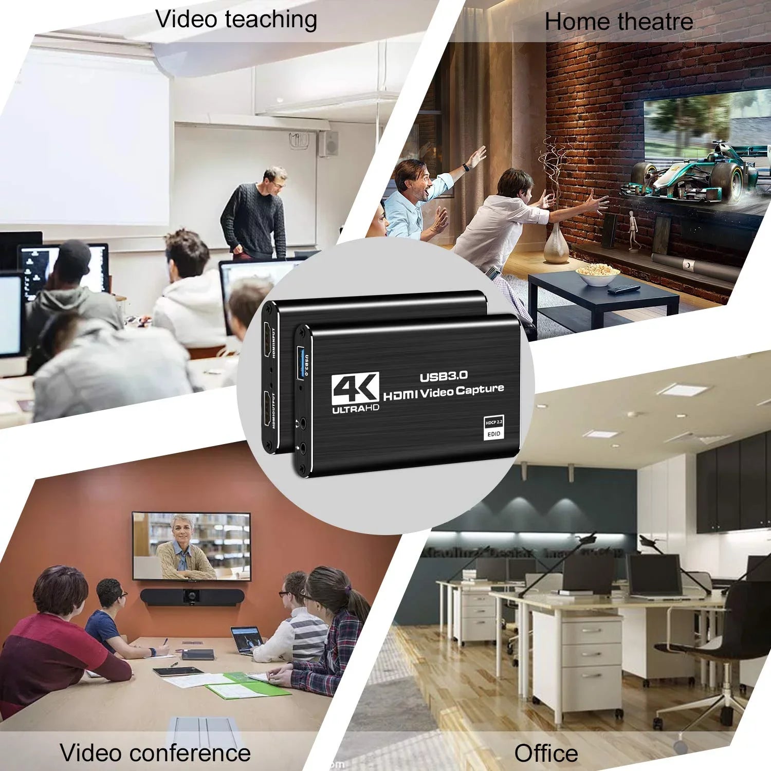 ANSizeTEN Video Capture Card, HDMI to USizeB3.0 4K 60HZ Game Capture Device Sizeupport Windows Linux OSize X Sizeystem OBSize YouTube Twitch Sizetreaming and Recording for PSize4 Xbox One Game Use