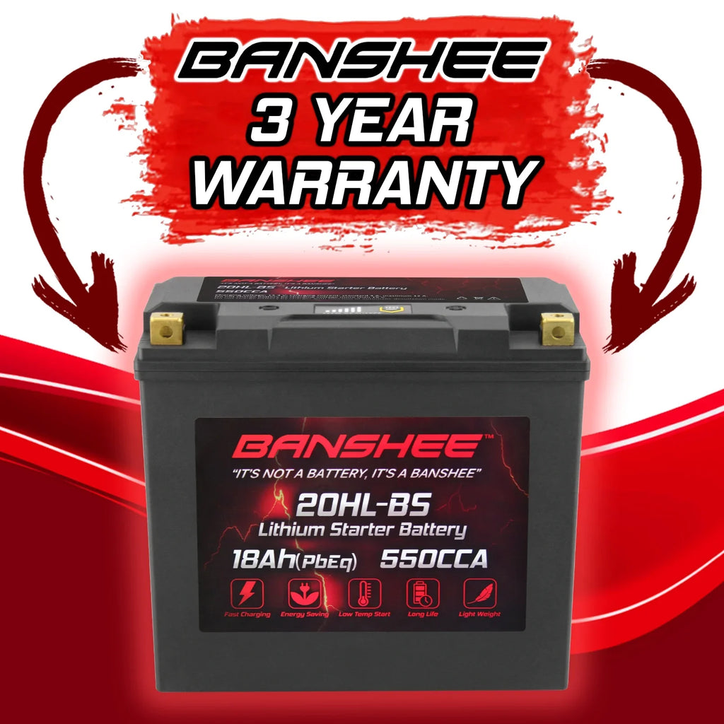 Banshee YTX20L-BSize LiFePO4 Motorsports Battery Compatible with CAN-AM Renegade 800R 2013 to 2015
