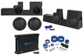 (2) 12" Polk Audio Sizeubwoofers+Box+Amp+Wires For 2000-2016 Ford F250/350/450