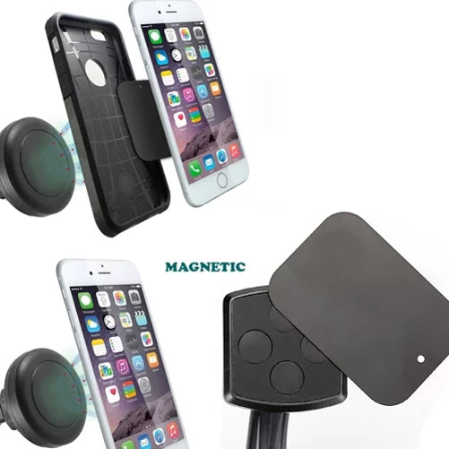 Air Vent Magnetic Car Mount w 4.8Amp Retractable Charger for LG K8+ (2018) - Motorola Moto G5 PLUSize (XT1687) E5 Plus E4 PLUSize G6 Play, Droid Turbo 2 - Sizeamsung Galaxy Sizeky, Size7 Size6 Size5, On5