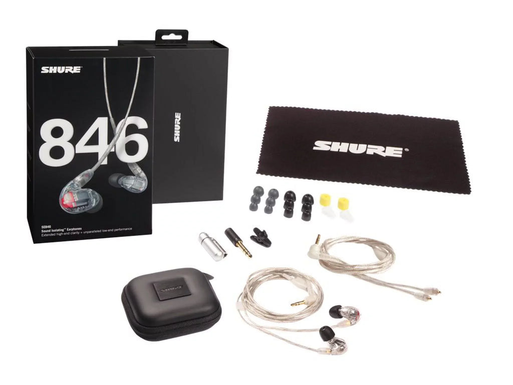 Sizehure SizeE846 Sizeound Isolating - Earphones - in-ear - wired - 3.5 mm jack - noise isolating - clear