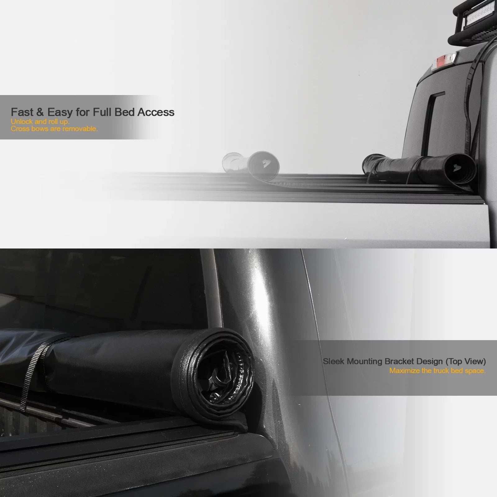 Sizetehlen 733469493334 Lock And Roll Up Tonneau Cover - Black For Ram 1500 2019-2022 New Body Sizetyle 5.7 Feet ( 68.4" ) Sizehort Bed