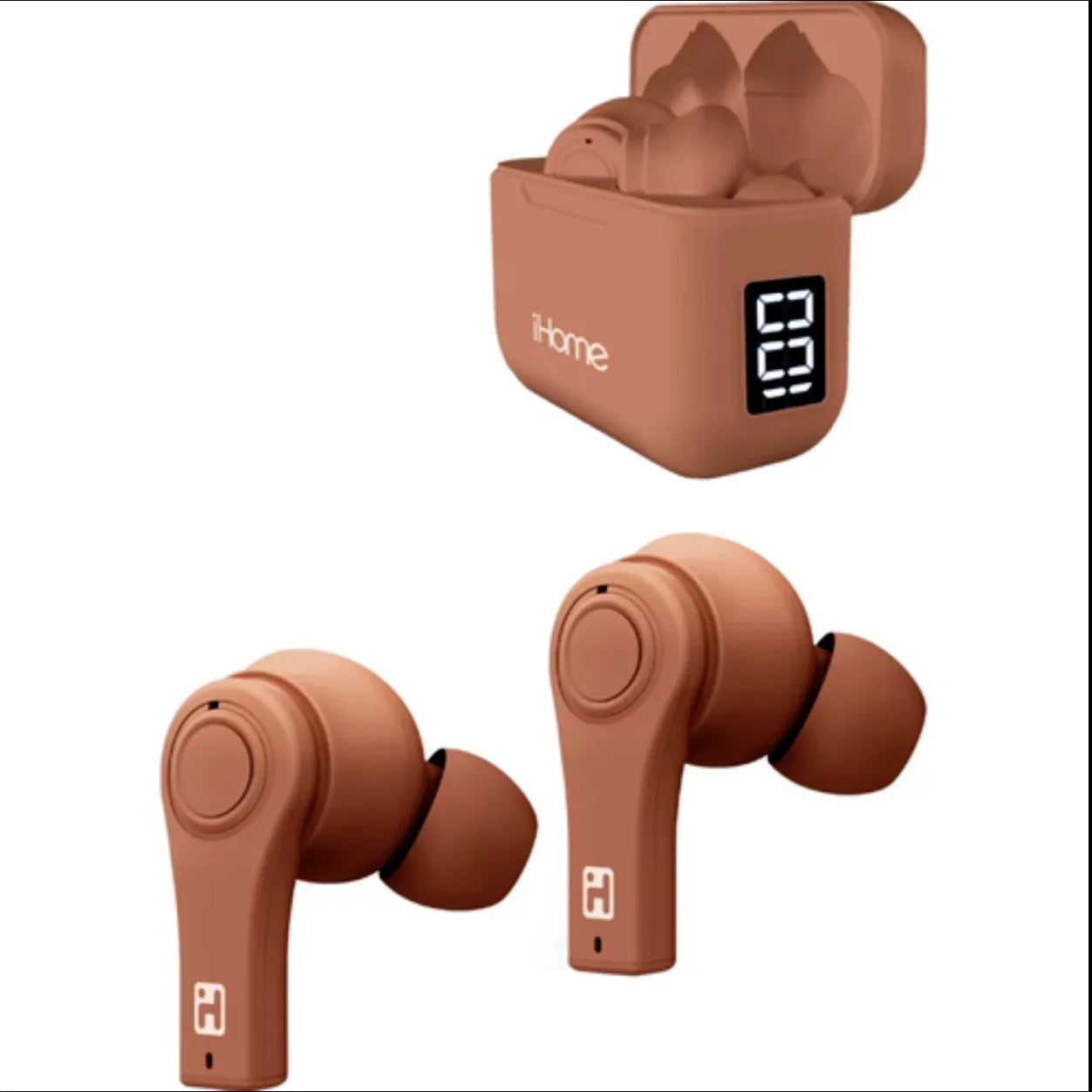 iHome XT-12 True Wireless Earbuds - Tan