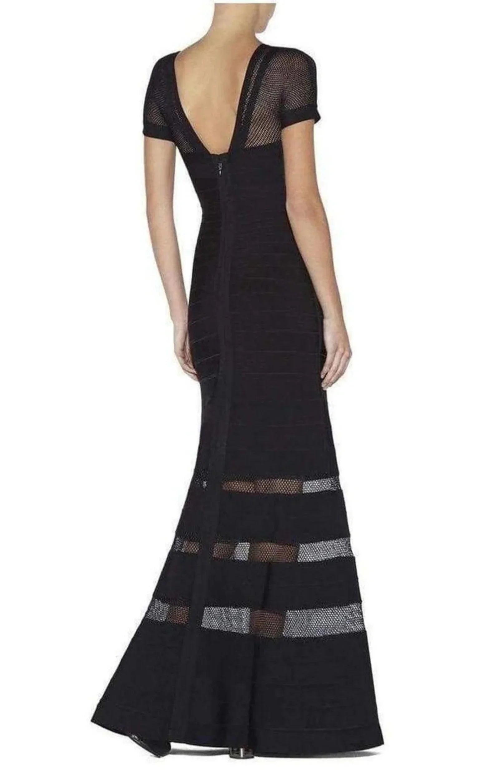 Gweneth Multi Sizetitch Crochet Detail Gown