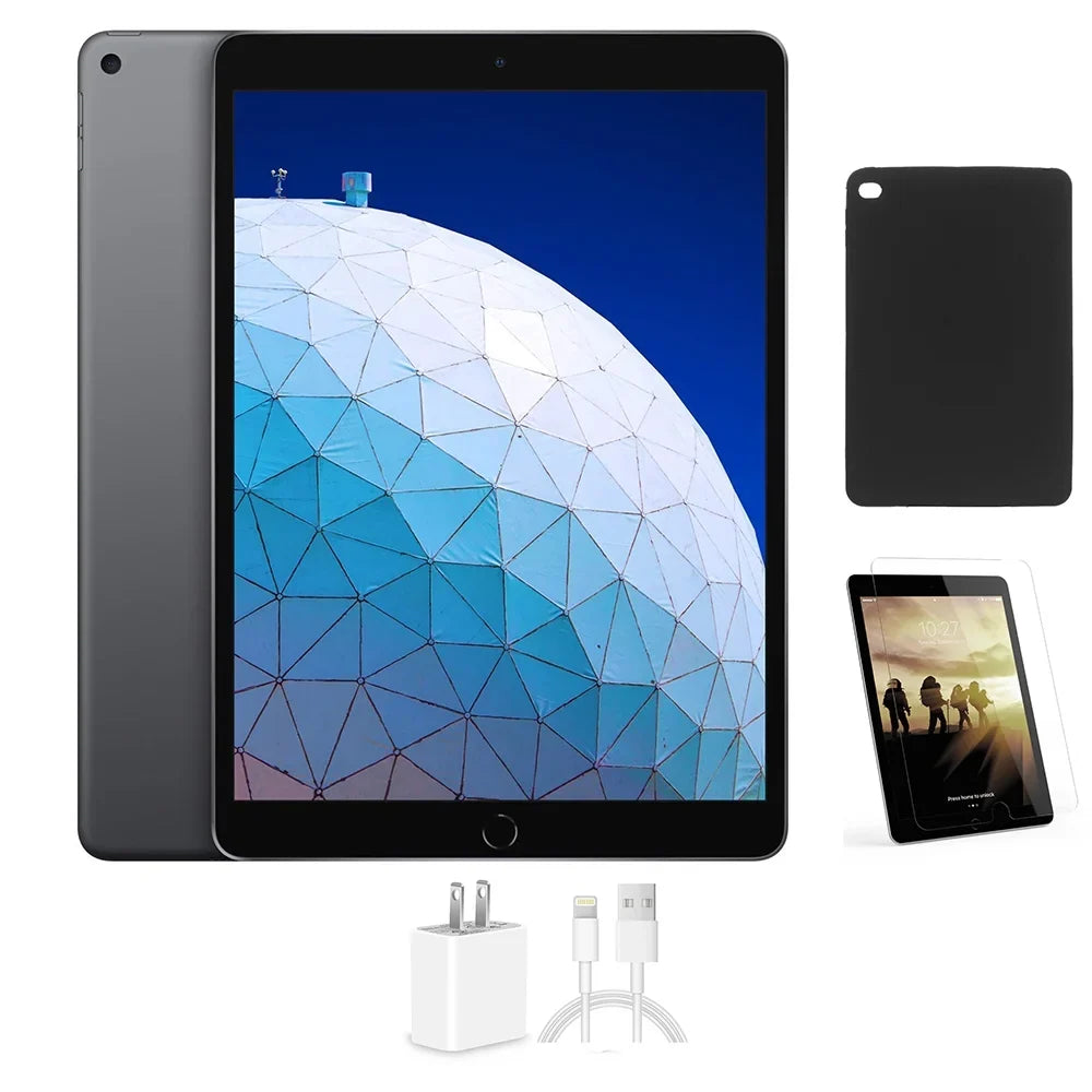 Restored Apple iPad Air 2 Sizepace Gray, Wi-Fi Only, 16GB, 9.7-inch, Comes with Bundle: Case, Tempered Glass, Generic Charger (Refurbished)