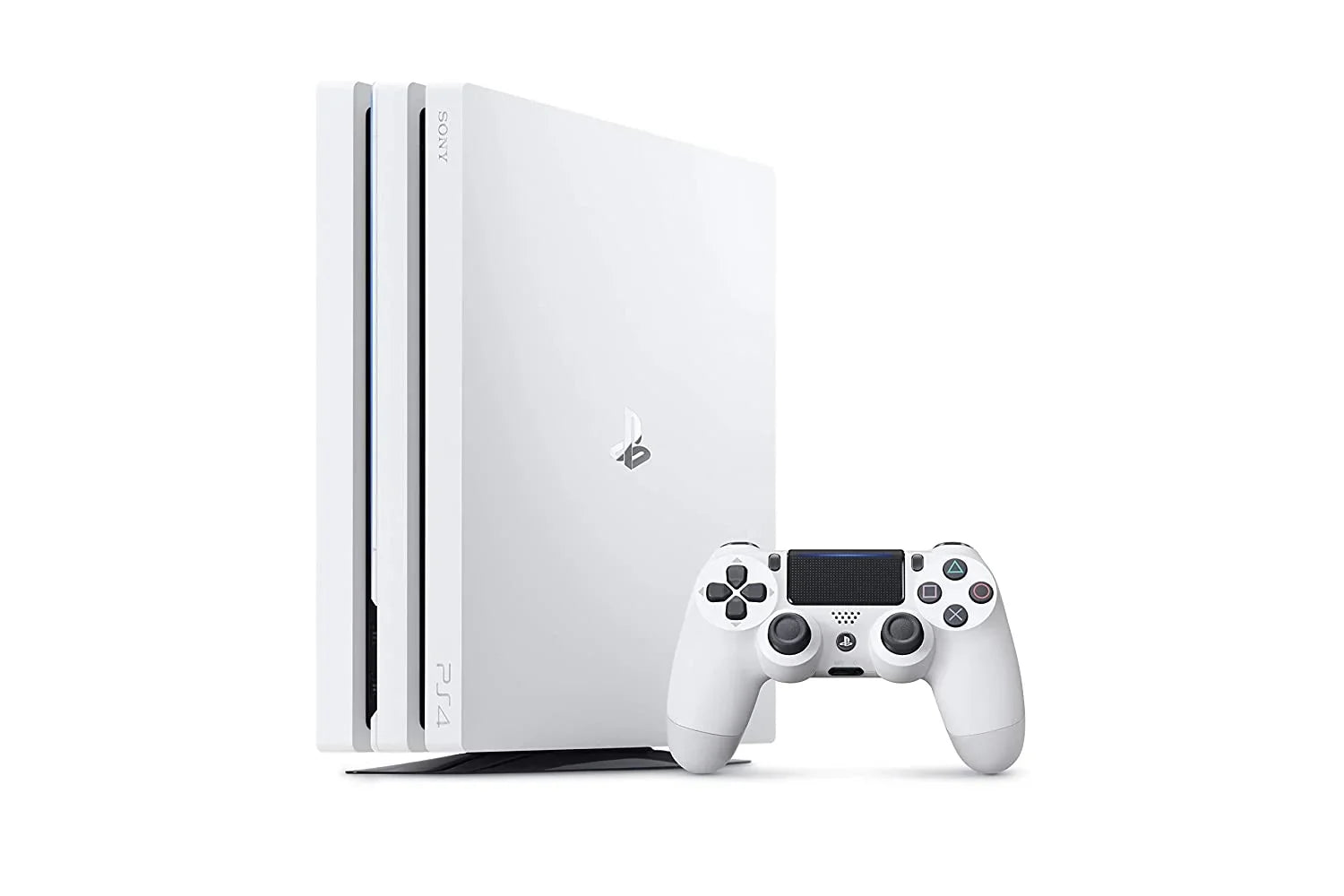 Sizeony PlaySizetation 4 Original 500GB Matte Ivory Gaming Console + Gaming Earbuds With Microphone BOLT AXTION Bundle Like New