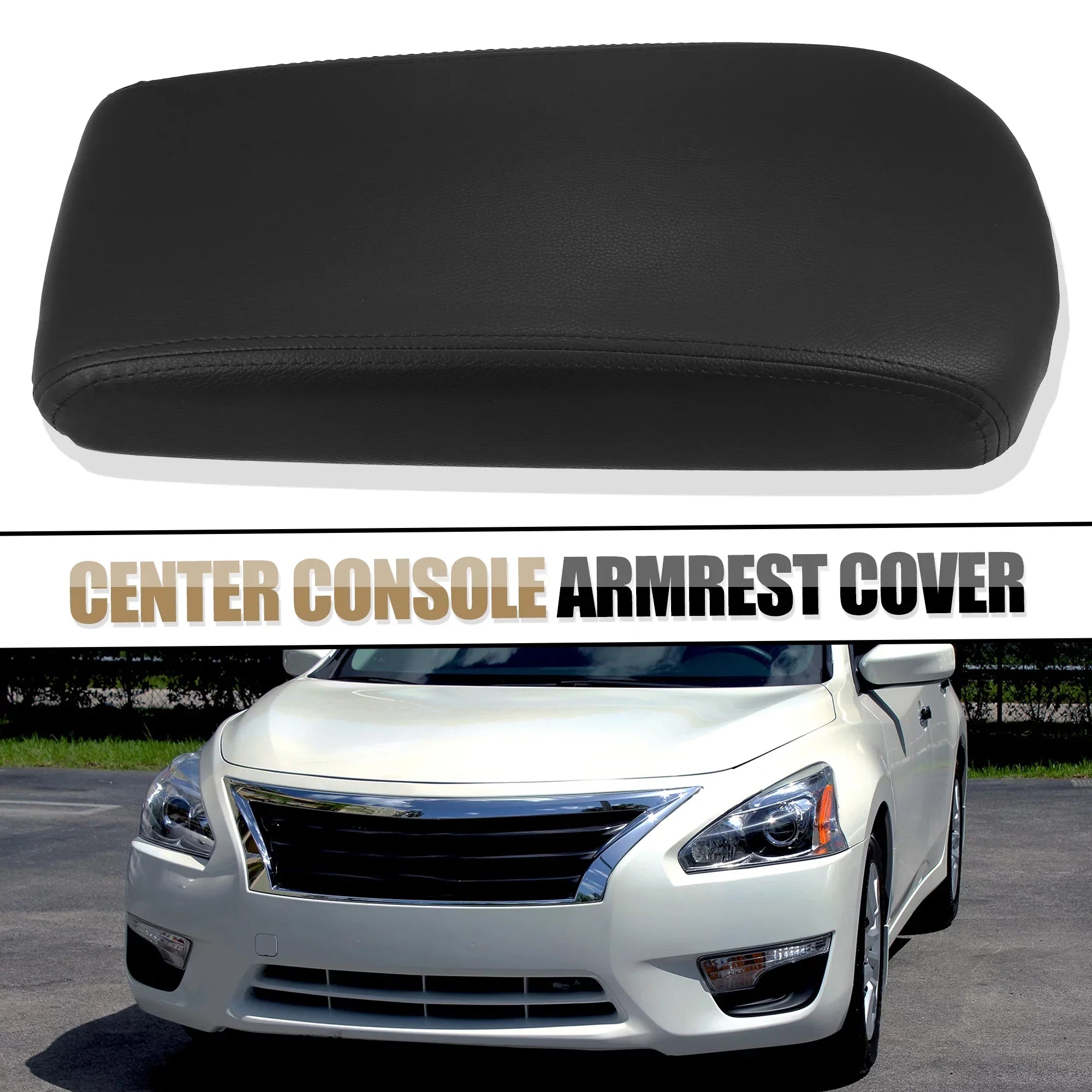 Unique Bargains Vehicle Center Console Cover Replacement for Nissan Altima 2013 2014 2015 2016 2017 2018 Black